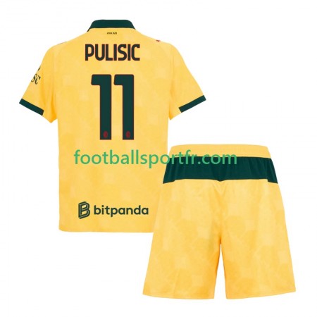 Tenue AC Milan Christian Pulisic 11 Enfant Troisieme 2025-2026 Maillot de Foot